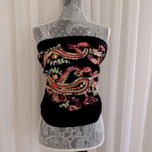 embroidered floral shawl